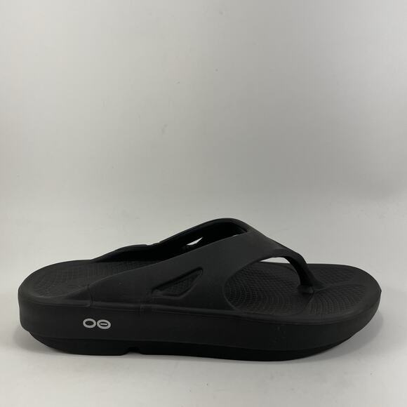Oofos Ooriginal Flip Flops Womens Size 7 Mens 5 Black Comfort Recovery Sandals - Picture 1 of 9